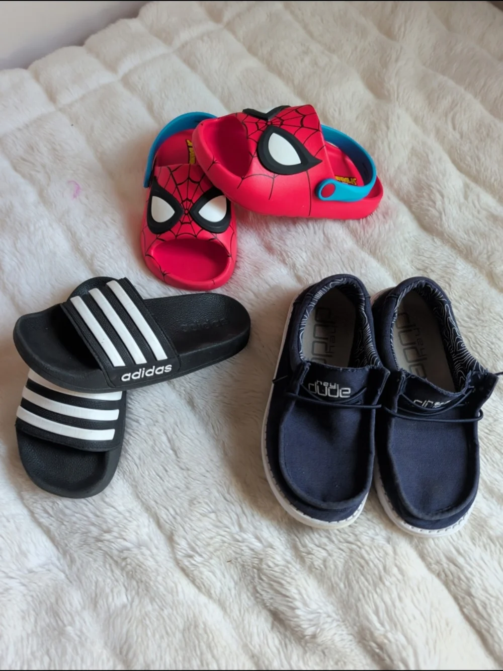 Hey Dude/Spiderman/Adidas Shoe Bundle Boys' Sz 11/12